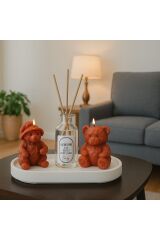 Ayıcık Mum ve Baby Kokulu Reed Difüzör Seti – Hediye ve Dekoratif