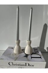 Dekoratif Şamdan Mumluk Beyaz Mumluk, Tealight Pinterest Model Aksesuar