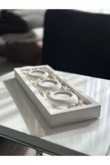 Mums Tabaklı Beton Mumluk Taş Dekorasyon Tealight Mumluk (TAŞ DAHİLDİR)