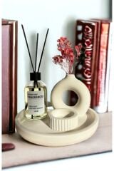 Minimal Halka 100 ml Fresh Soft Oda Koku ve Tealight Mumluk Seti