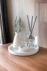 Dekoratif Minyatür Konik Vazo 100 ML Fresh Oda kokusu Set (TEALİGHT MUM DAHİL DEĞİLDİR)