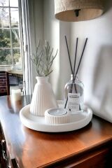 Dekoratif Minyatür Konik Vazo 100 ML Fresh Oda kokusu Set (TEALİGHT MUM DAHİL DEĞİLDİR)