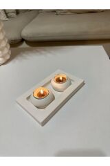 Mini tealigt mum tabağı seti