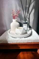Alleza Home Dekoratif Geometrik Mumluk Minyatür Mini Vazo Fresh Soft Oda Kokusu Set