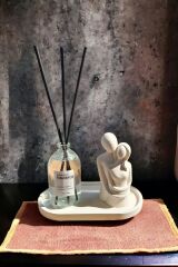 Alleza Home Dekoratif Sarılan Sevgili Biblo 100 ml Fresh Soft Oda Kokusu Set