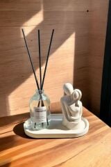 Alleza Home Dekoratif Sarılan Sevgili Biblo 100 ml Fresh Soft Oda Kokusu Set