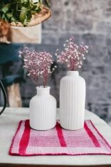 Dekoratif Iskandinav Tarz Mini Ve Uzun Beton Vazo Set Ikili