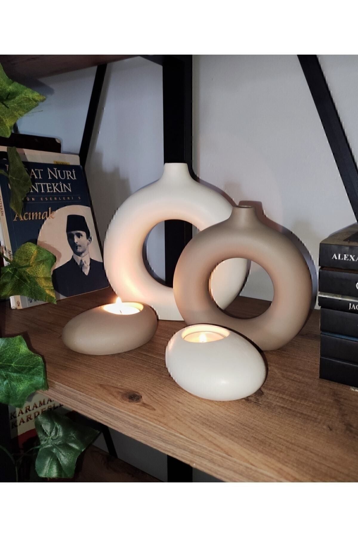 Perfingo Bohem Halka Vazo Ve Elips Mumluk Seti Pinterest