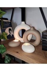 Perfingo Bohem Halka Vazo Ve Elips Mumluk Seti Pinterest